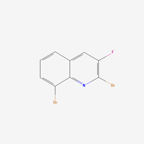 2,8-dibromo-3-fluoroquinoline (CAS: 834884-04-7) - Chemical Structure and Molecular Formula 
