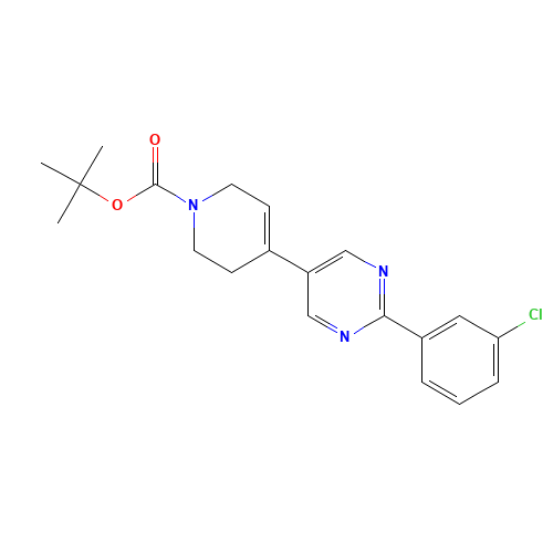 tert-butyl 4-[2-(3-chlorophenyl)pyrimidin-5-yl]-3,6-dihydro-2H-pyridine-1-carboxylate (CAS: 1314392-00-1) - Related Chemical Product