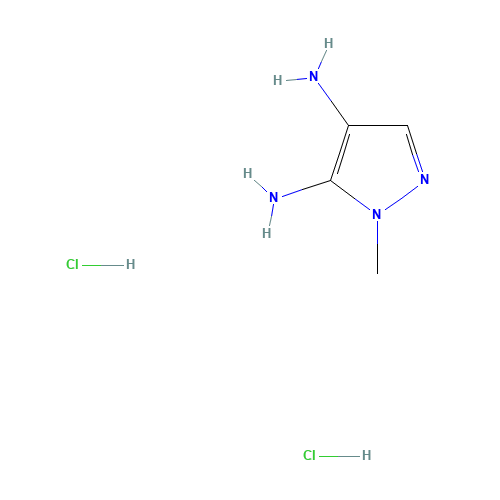2-methylpyrazole-3,4-diamine;dihydrochloride (CAS: 21616-59-1) - Chemical Structure and Molecular Formula 