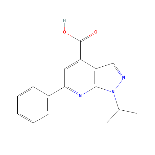 6-phenyl-1-propan-2-ylpyrazolo[3,4-b]pyridine-4-carboxylic acid (CAS: 851175-95-6) - Related Chemical Product