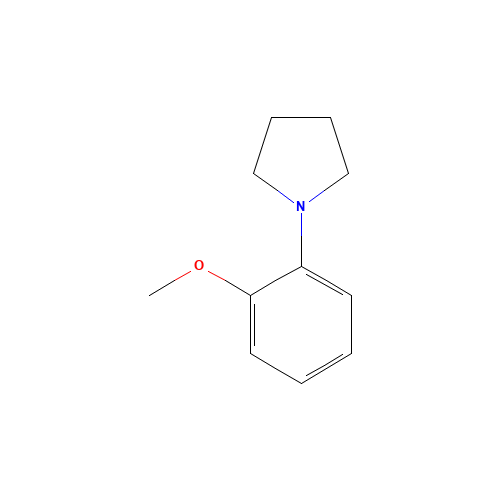 1-(2-methoxyphenyl)pyrrolidine (CAS: 4787-76-2) - Chemical Structure and Molecular Formula 