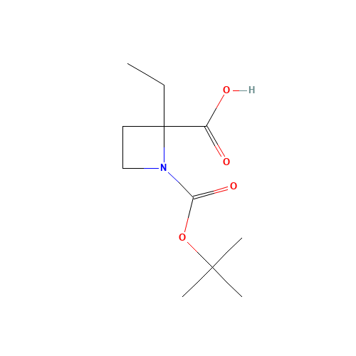 2-ethyl-1-[(2-methylpropan-2-yl)oxycarbonyl]azetidine-2-carboxylic acid (CAS: 610791-07-6) - Related Chemical Product