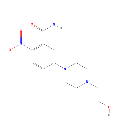 5-[4-(2-hydroxyethyl)piperazin-1-yl]-N-methyl-2-nitrobenzamide (CAS: 1224888-01-0) - Related Chemical Product