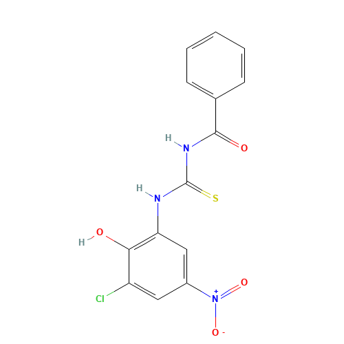 N-[(3-chloro-2-hydroxy-5-nitrophenyl)carbamothioyl]benzamide (CAS: 53501-41-0) - Related Chemical Product