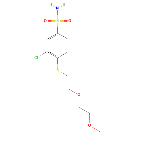 3-chloro-4-[2-(2-methoxyethoxy)ethylsulfanyl]benzenesulfonamide (CAS: 1257045-05-8) - Related Chemical Product