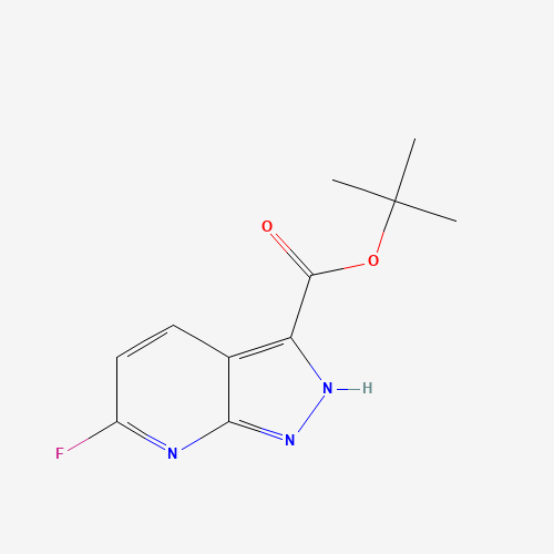 tert-butyl 6-fluoro-2H-pyrazolo[3,4-b]pyridine-3-carboxylate (CAS: 155601-71-1) - Chemical Structure and Molecular Formula 