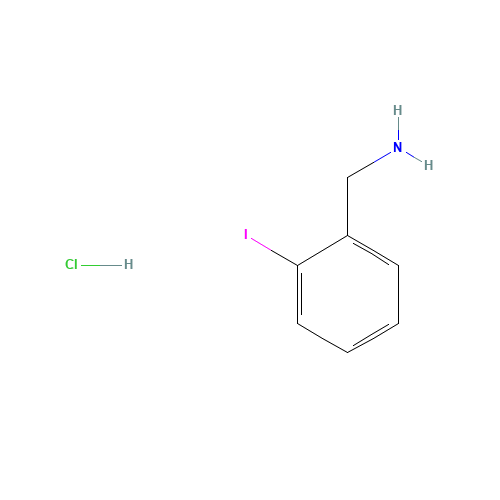 (2-iodophenyl)methanamine;hydrochloride (CAS: 42365-45-7) - Chemical Structure and Molecular Formula 