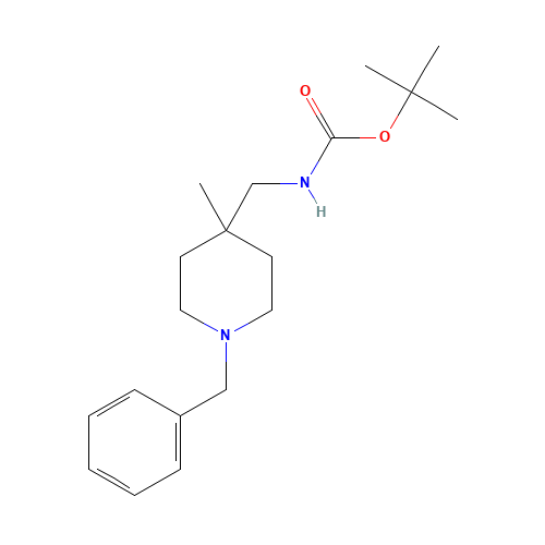 tert-butyl N-[(1-benzyl-4-methylpiperidin-4-yl)methyl]carbamate (CAS: 1345728-58-6) - Related Chemical Product