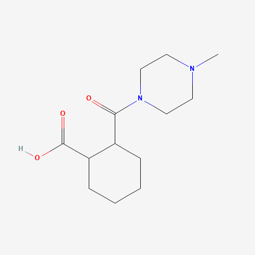 2-(4-methylpiperazine-1-carbonyl)cyclohexane-1-carboxylic acid (CAS: 331947-27-4) - Chemical Structure and Molecular Formula 