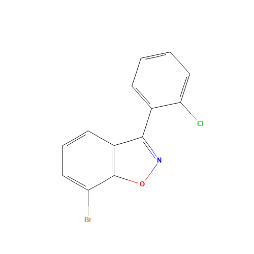 7-bromo-3-(2-chlorophenyl)-1,2-benzoxazole (CAS: 1428881-66-6) - Chemical Structure and Molecular Formula 