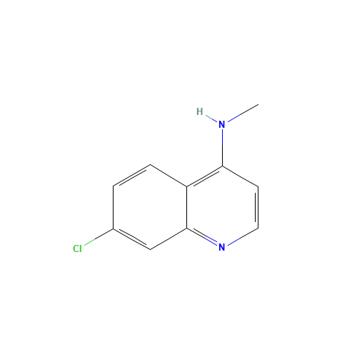 7-chloro-N-methylquinolin-4-amine (CAS: 21875-67-2) - Chemical Structure and Molecular Formula 