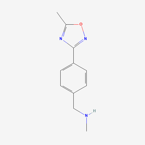 N-methyl-1-[4-(5-methyl-1,2,4-oxadiazol-3-yl)phenyl]methanamine (CAS: 857283-77-3) - Related Chemical Product