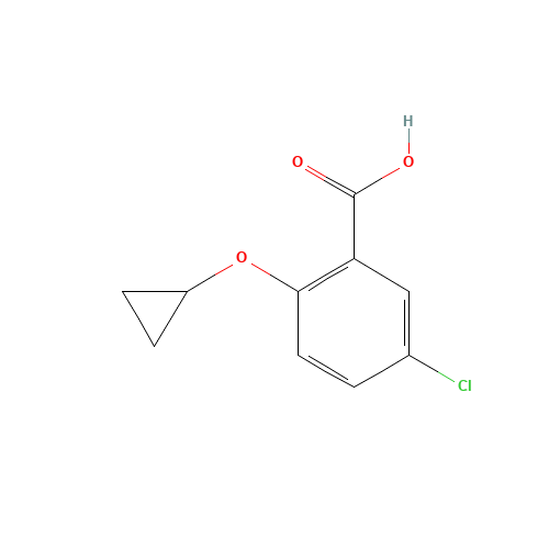 5-chloro-2-cyclopropyloxybenzoic acid (CAS: 959749-03-2) - Related Chemical Product