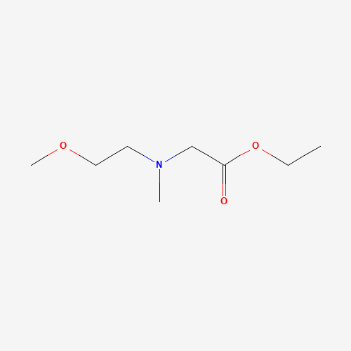 ethyl 2-[2-methoxyethyl(methyl)amino]acetate (CAS: 616882-60-1) - Chemical Structure and Molecular Formula 
