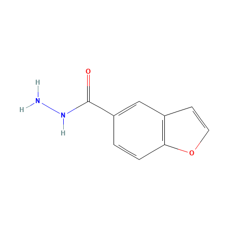 1-benzofuran-5-carbohydrazide (CAS: 1005205-57-1) - Chemical Structure and Molecular Formula 