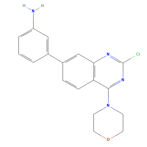 3-(2-chloro-4-morpholin-4-ylquinazolin-7-yl)aniline (CAS: 1557084-31-7) - Related Chemical Product