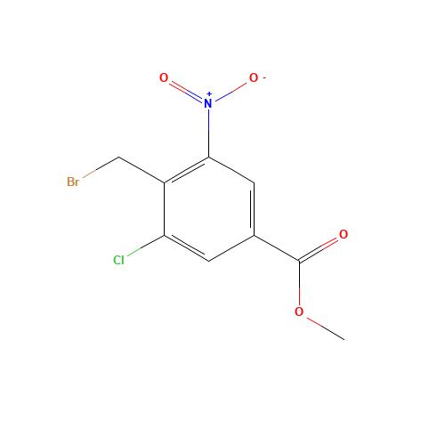 methyl 4-(bromomethyl)-3-chloro-5-nitrobenzoate (CAS: 1057652-85-3) - Related Chemical Product