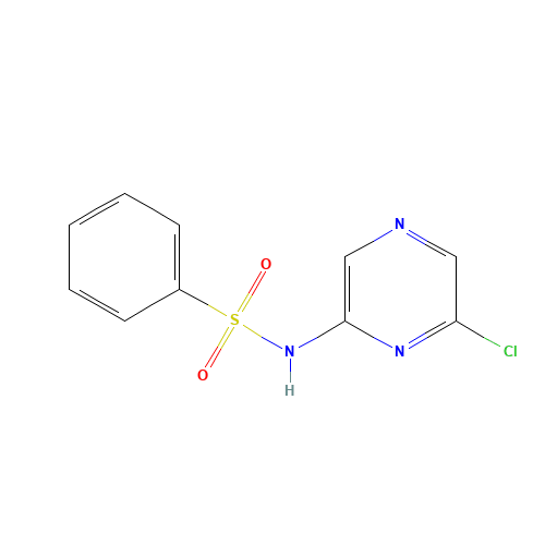N-(6-chloropyrazin-2-yl)benzenesulfonamide (CAS: 887310-35-2) - Chemical Structure and Molecular Formula 