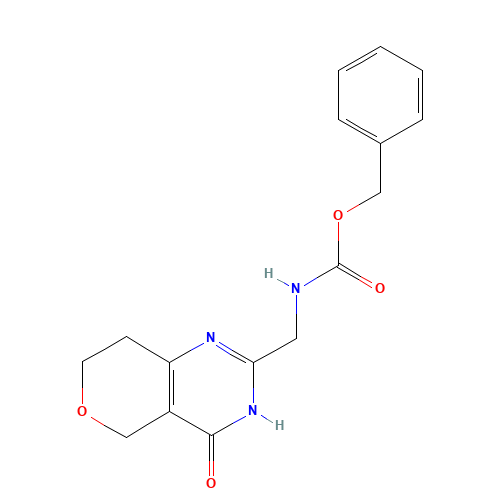 benzyl N-[(4-oxo-1,5,7,8-tetrahydropyrano[4,3-d]pyrimidin-2-yl)methyl]carbamate (CAS: 1418131-84-6) - Related Chemical Product