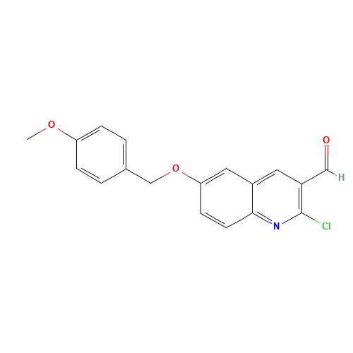 2-chloro-6-[(4-methoxyphenyl)methoxy]quinoline-3-carbaldehyde (CAS: 1180526-41-3) - Related Chemical Product