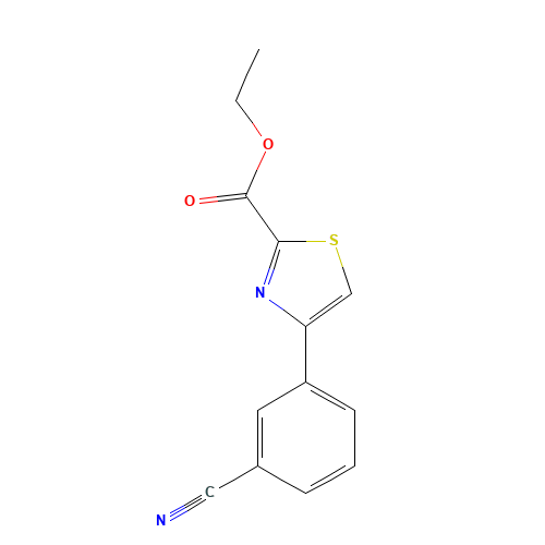 ethyl 4-(3-cyanophenyl)-1,3-thiazole-2-carboxylate (CAS: 1266520-53-9) - Related Chemical Product