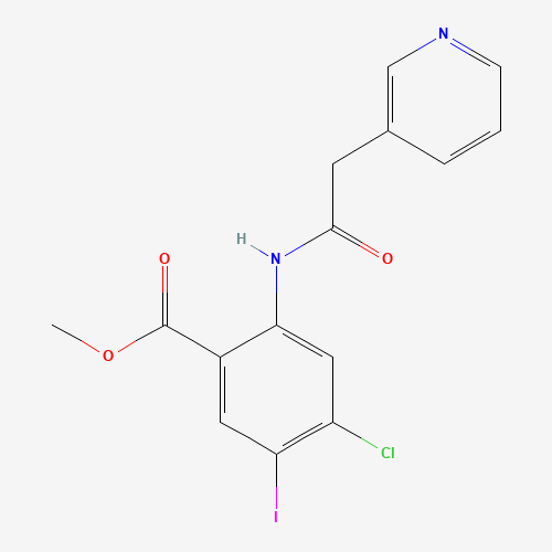 methyl 4-chloro-5-iodo-2-[(2-pyridin-3-ylacetyl)amino]benzoate (CAS: 1398334-85-4) - Related Chemical Product