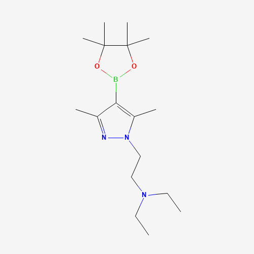 2-[3,5-dimethyl-4-(4,4,5,5-tetramethyl-1,3,2-dioxaborolan-2-yl)pyrazol-1-yl]-N,N-diethylethanamine (CAS: 1201789-70-9) - Related Chemical Product