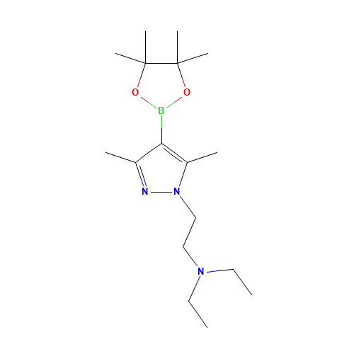 2-[3,5-dimethyl-4-(4,4,5,5-tetramethyl-1,3,2-dioxaborolan-2-yl)pyrazol-1-yl]-N,N-diethylethanamine (CAS: 1201789-70-9) - Related Chemical Product