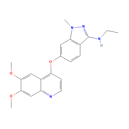 6-(6,7-dimethoxyquinolin-4-yl)oxy-N-ethyl-1-methylindazol-3-amine (CAS: 862178-76-5) - Related Chemical Product