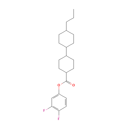 (3,4-difluorophenyl) 4-(4-propylcyclohexyl)cyclohexane-1-carboxylate (CAS: 94840-77-4) - Related Chemical Product