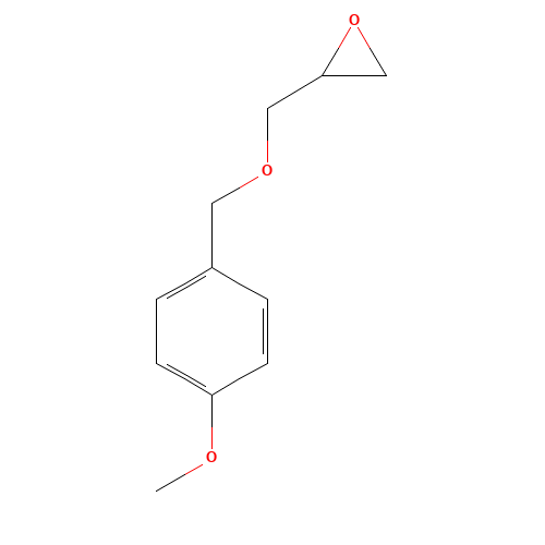 2-[(4-methoxyphenyl)methoxymethyl]oxirane (CAS: 80910-01-6) - Chemical Structure and Molecular Formula 