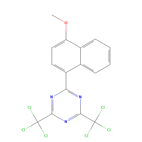 2-(4-methoxynaphthalen-1-yl)-4,6-bis(trichloromethyl)-1,3,5-triazine (CAS: 69432-40-2) - Related Chemical Product