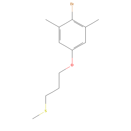 2-bromo-1,3-dimethyl-5-(3-methylsulfanylpropoxy)benzene (CAS: 1000414-12-9) - Related Chemical Product