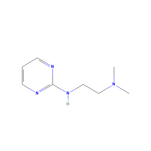 N',N'-dimethyl-N-pyrimidin-2-ylethane-1,2-diamine (CAS: 68303-34-4) - Chemical Structure and Molecular Formula 
