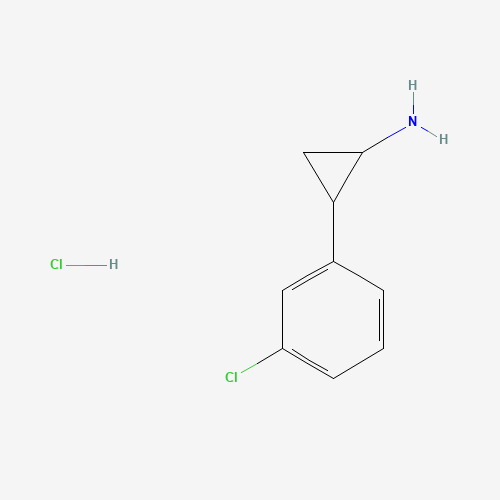 2-(3-chlorophenyl)cyclopropan-1-amine;hydrochloride (CAS: 90942-38-4) - Related Chemical Product