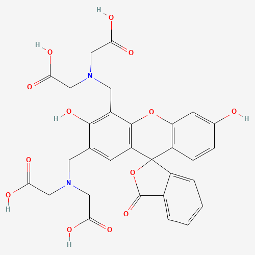 2-[[4'-[[bis(carboxymethyl)amino]methyl]-3',6'-dihydroxy-3-oxospiro[2-benzofuran-1,9'-xanthene]-2'-yl]methyl-(carboxymethyl)amino]acetic acid (CAS: 3147-15-7) - Related Chemical Product