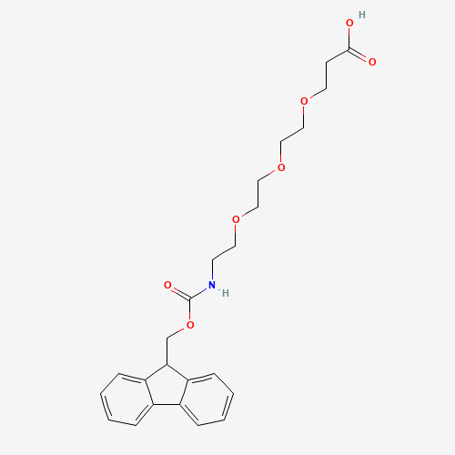 3-[2-[2-[2-(9H-fluoren-9-ylmethoxycarbonylamino)ethoxy]ethoxy]ethoxy]propanoic acid (CAS: 867062-95-1) - Related Chemical Product