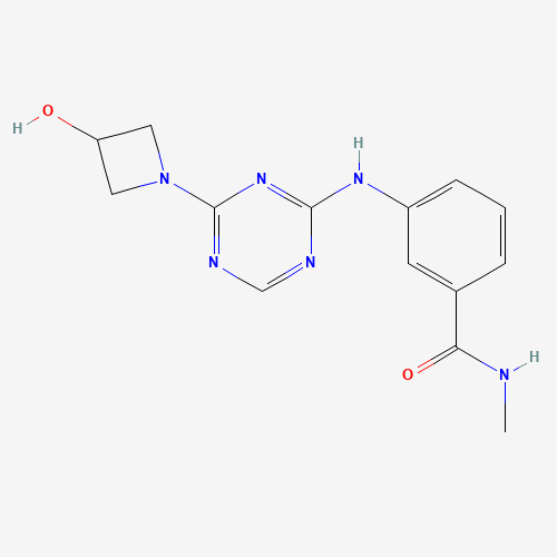 3-[[4-(3-hydroxyazetidin-1-yl)-1,3,5-triazin-2-yl]amino]-N-methylbenzamide (CAS: 1332300-46-5) - Related Chemical Product