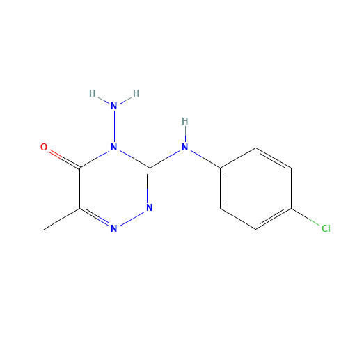 4-amino-3-(4-chloroanilino)-6-methyl-1,2,4-triazin-5-one (CAS: 22285-10-5) - Related Chemical Product