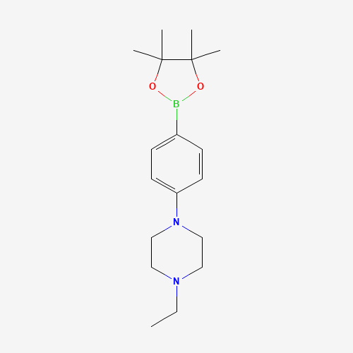1-ethyl-4-[4-(4,4,5,5-tetramethyl-1,3,2-dioxaborolan-2-yl)phenyl]piperazine (CAS: 656257-45-3) - Related Chemical Product