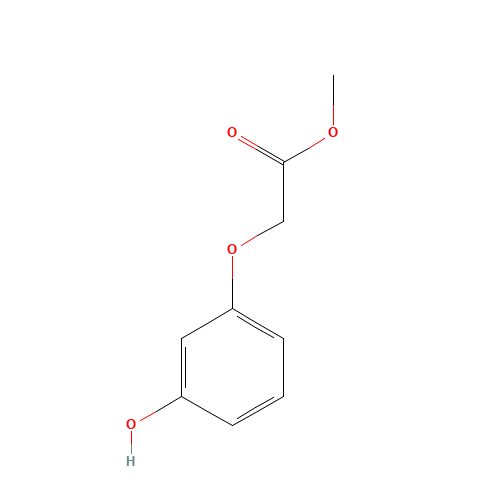 methyl 2-(3-hydroxyphenoxy)acetate (CAS: 79558-08-0) - Chemical Structure and Molecular Formula 