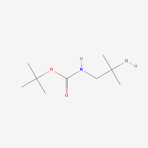 tert-butyl N-(2-hydroxy-2-methylpropyl)carbamate (CAS: 183059-24-7) - Chemical Structure and Molecular Formula 