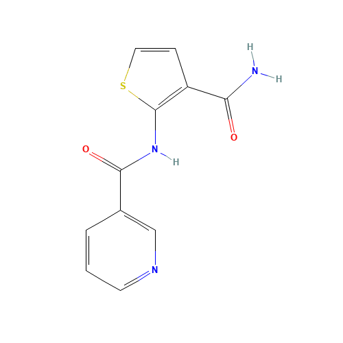 N-(3-carbamoylthiophen-2-yl)pyridine-3-carboxamide (CAS: 895945-32-1) - Chemical Structure and Molecular Formula 