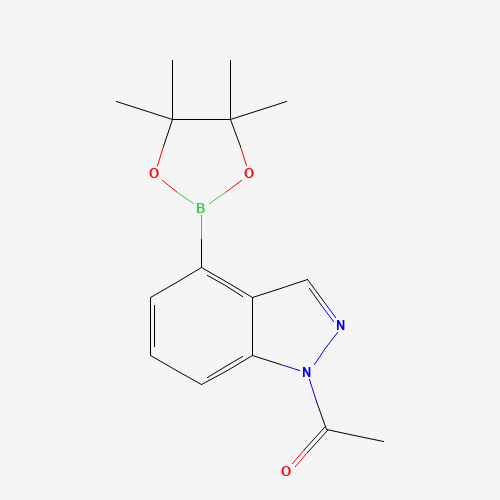 1-[4-(4,4,5,5-tetramethyl-1,3,2-dioxaborolan-2-yl)indazol-1-yl]ethanone (CAS: 1158680-96-6) - Related Chemical Product