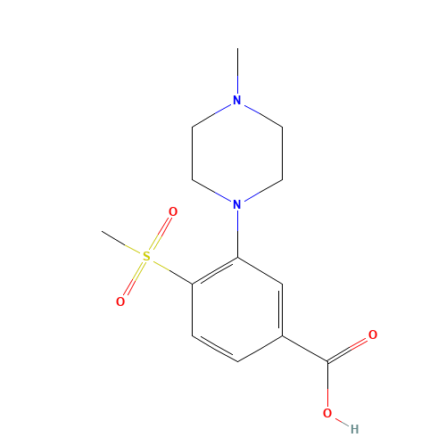 3-(4-methylpiperazin-1-yl)-4-methylsulfonylbenzoic acid (CAS: 1197193-05-7) - Related Chemical Product