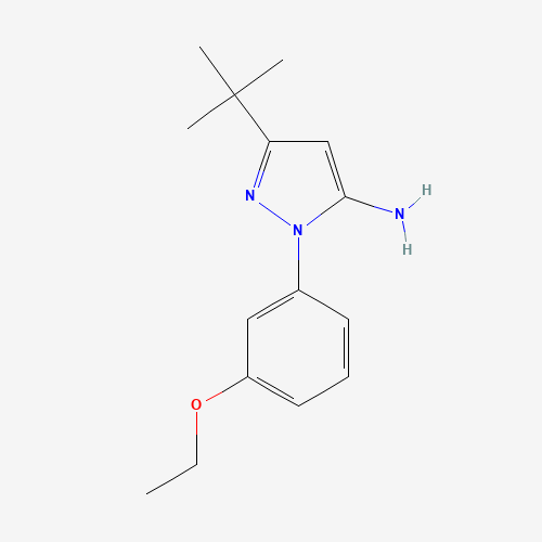 5-tert-butyl-2-(3-ethoxyphenyl)pyrazol-3-amine (CAS: 903630-77-3) - Related Chemical Product