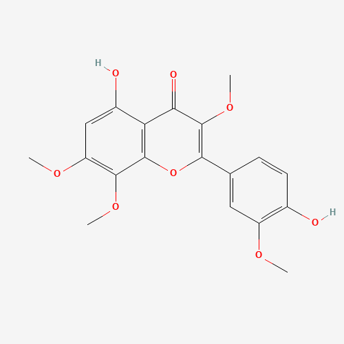 5-hydroxy-2-(4-hydroxy-3-methoxyphenyl)-3,7,8-trimethoxychromen-4-one (CAS: 571-71-1) - Related Chemical Product