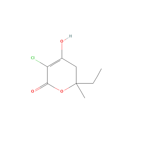 5-chloro-2-ethyl-4-hydroxy-2-methyl-3H-pyran-6-one (CAS: 749933-18-4) - Related Chemical Product