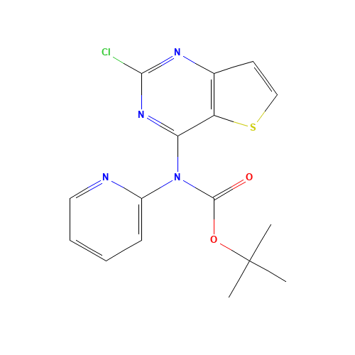 tert-butyl N-(2-chlorothieno[3,2-d]pyrimidin-4-yl)-N-pyridin-2-ylcarbamate (CAS: 1235451-18-9) - Related Chemical Product