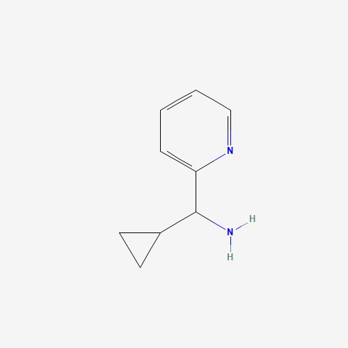 cyclopropyl(pyridin-2-yl)methanamine (CAS: 535925-68-9) - Chemical Structure and Molecular Formula 